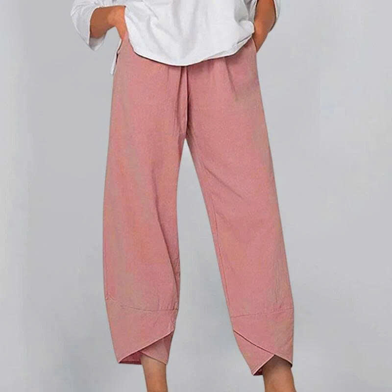 Cotton and Linen Casual Pants