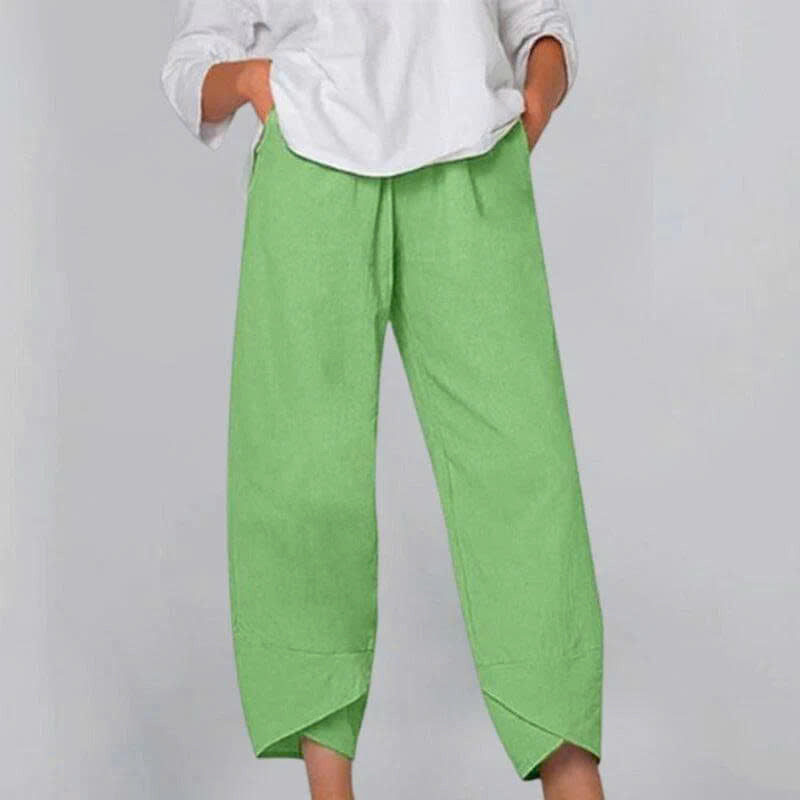 Cotton and Linen Casual Pants